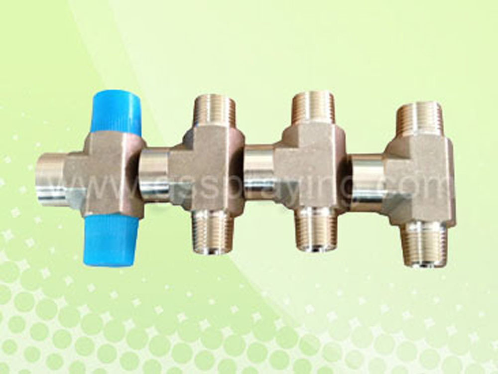1/4‘’BSPT casting  and CNC machine brass pipe T-connector
